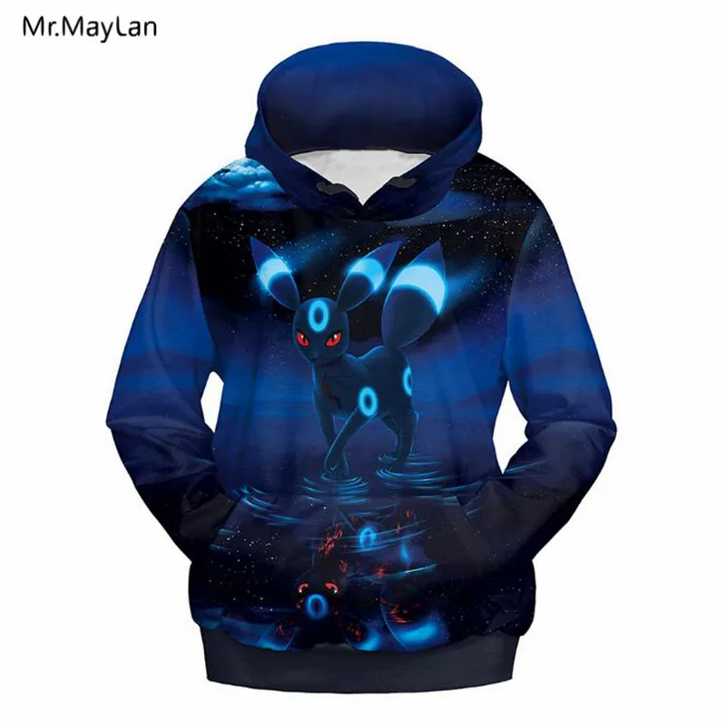 

3D Hoodies Print Cartoon Pokemon Men Women Streetwear Pullover Hooded Sweatshirts Hip Hop Casual Tops Jackets Coat
