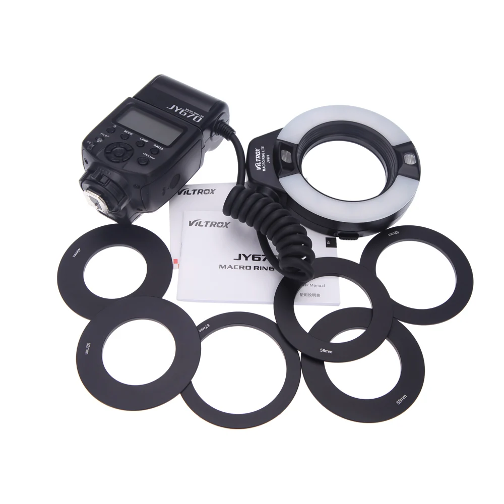  Viltrox JY-670  Macro Ring Flash Light Lite 5500  Speedlite    ,  