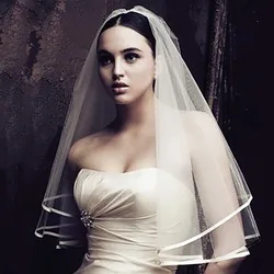 One Layer Tulle Short Bridal Veil Ivory/White Wedding Veil Wedding Accessories Free Shipping