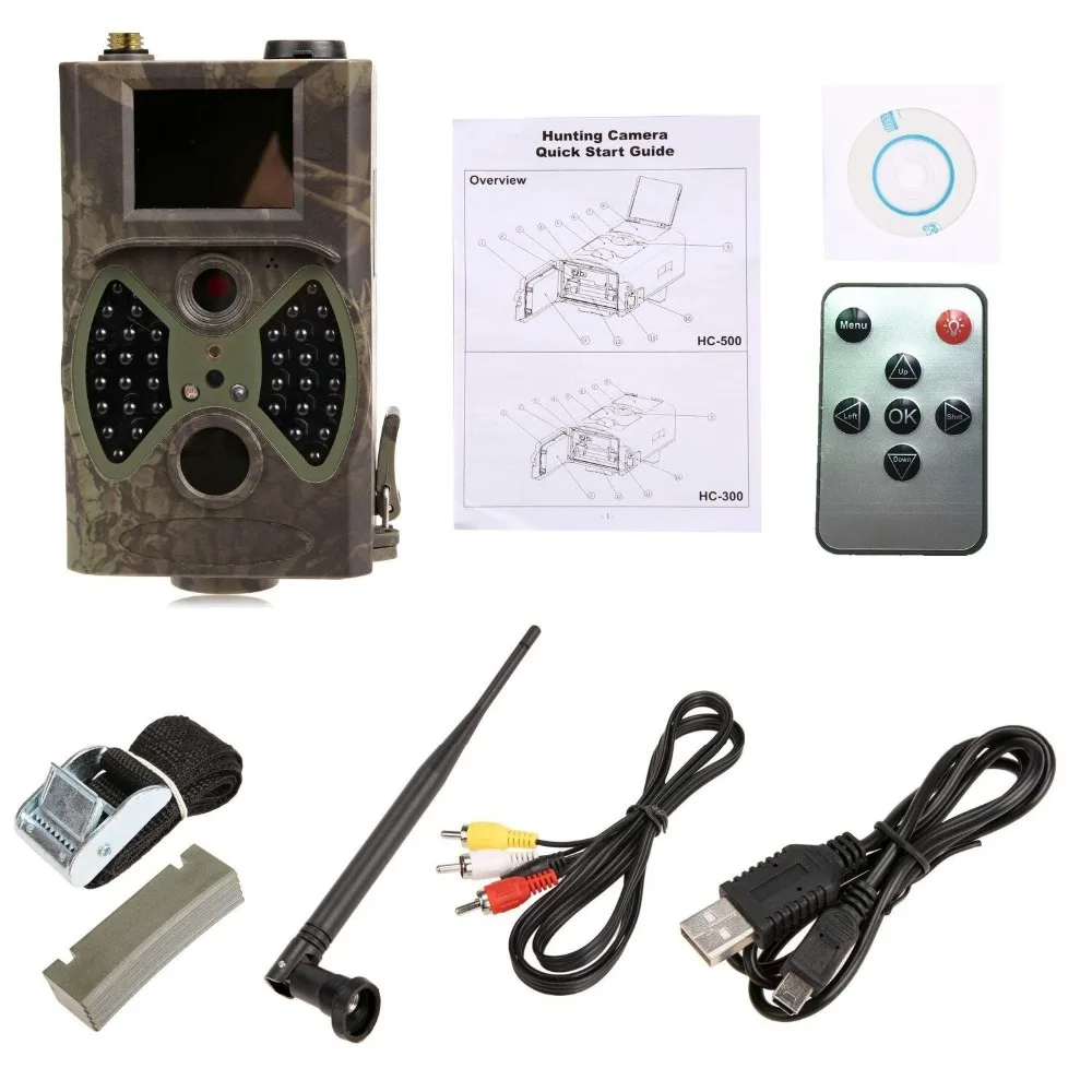 SMS controled 12mp 2G wildlife hunting camera HC-300M with 25Meters PIR Distance appareil photo traps (58)