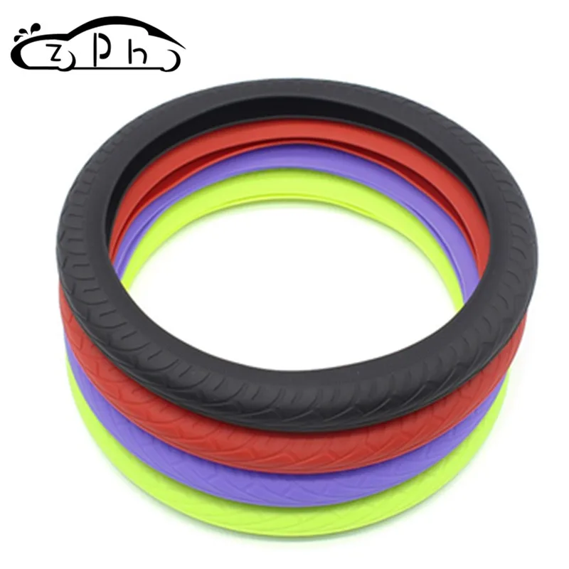 

Silicone Car Steering Wheel Cover Case For BMW Nissan Mazda Toyota Benz Honda KIA Hyundai VW Subaru Accessories Universal Rose