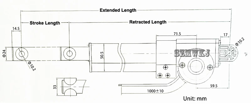 6000N 1320lbs 400 мм 1" дюймов инсульт сверхмощный DC 12 В Электродвигатель для RV Авто двери открытый медицинский промышленный подъемный