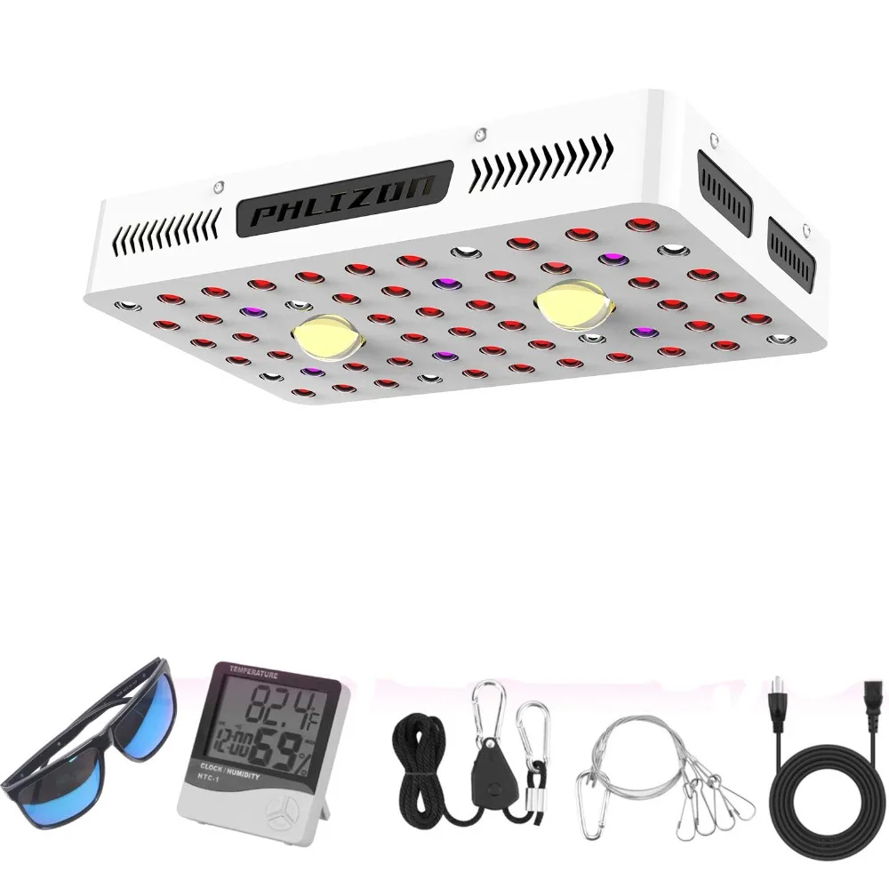 

Phlizon high power 1000W full specturm led cob grow light 220V with cree cob led beads,led horticole light,hydroponic lamp