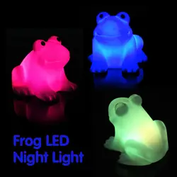 Новая Энергия Magic светодиодный Симпатичные Лягушка Night Light Новинка лампы Изменение Цвета красочные JDH99