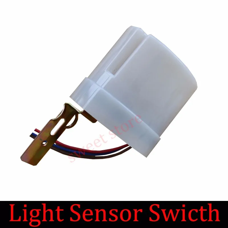 Adjustable AC 220V 25A Automatic Light Sensor Detector Switch Photoelectric Photo Switch Sensor Control Switch Outdoor 50HZ  (2)