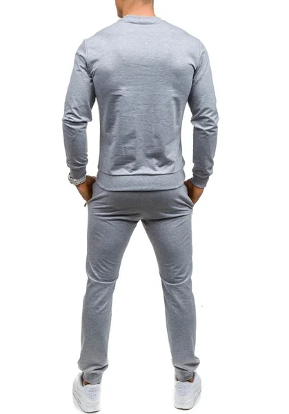 Новые мужские модные спортивные костюмы свитер с длинными рукавами со штанами весенне-осенняя мужская повседневная Уличная одежда для мужчин