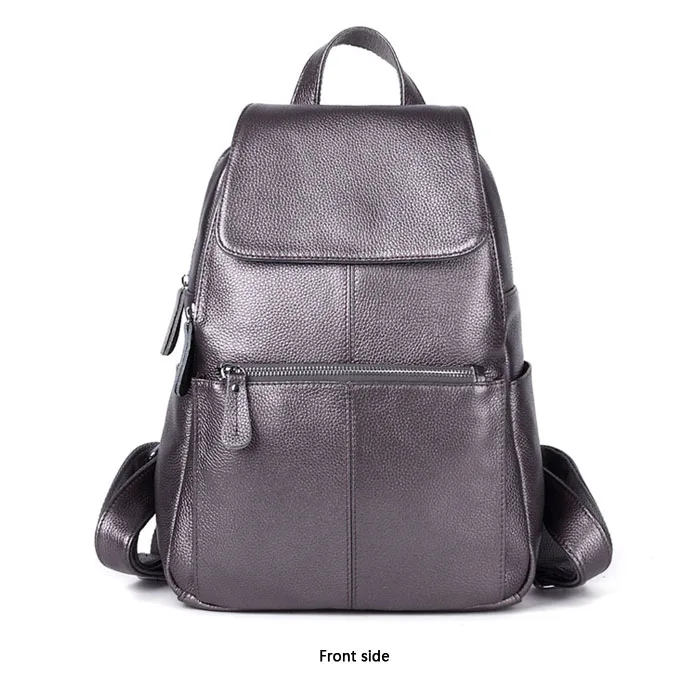 trendy sling bags 2022 HOT 100% Soft Genuine Cow Leather Cowhide Women's Female Top Layer Nature Cow Skin Girl School Book Shopping Bags Knapsack most stylish backpacks