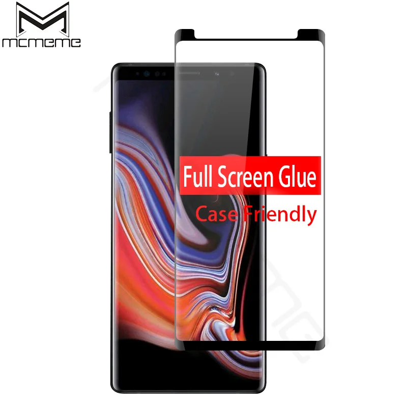 Full Adhesive Premium Tempered Glass For Samsung Galaxy Note 9 8 Full