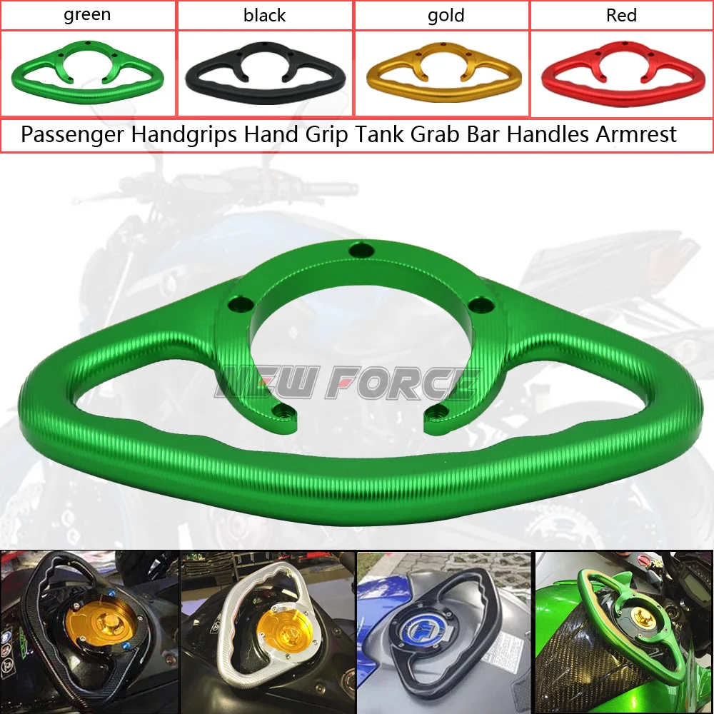 

Motorcycle Passenger Handgrips Hand Grip Tank Grab Bar Handle Armrest For Kawasaki NINJA250 2008 - 2012 NINJA300 2013 - 2016