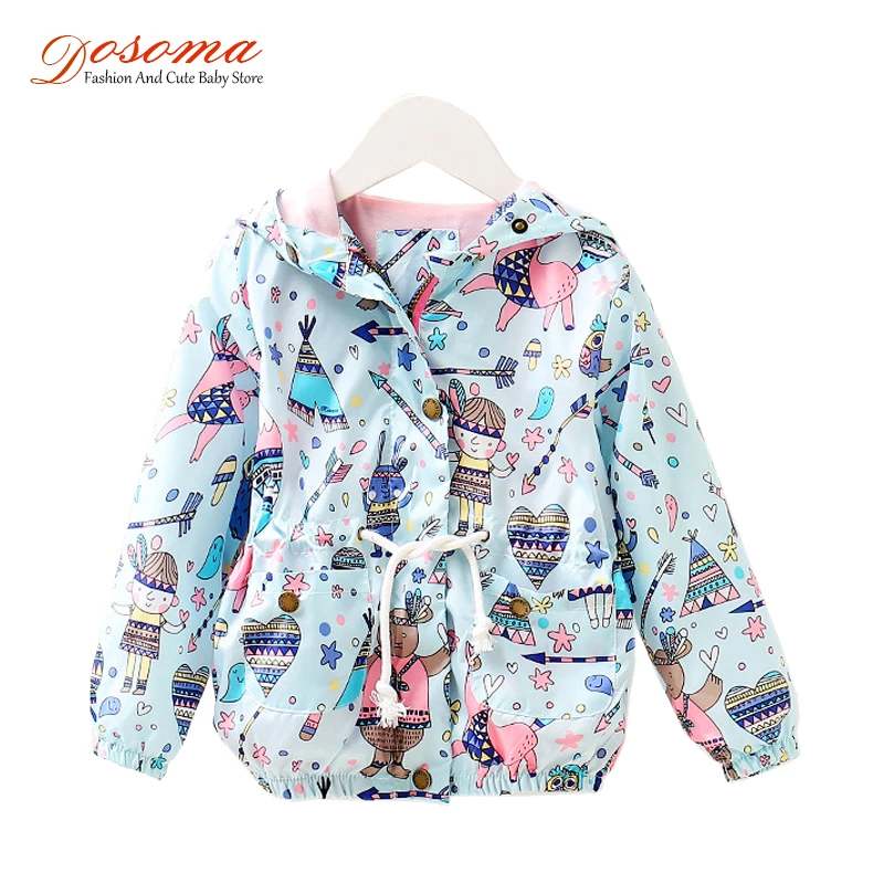 DOSOMA/весеннее Детское пальто и куртка для девочек, детская ветровка с