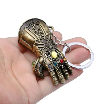 

Marvel Hero Figurine Hulk Fist Keychain Iron Man Hand Car Key Ring Thanos Glove Infinity Gauntlet Key Chain brinquedo