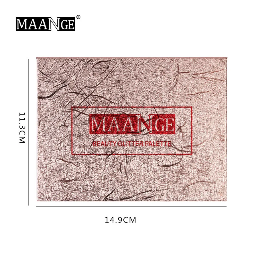 Новая палитра теней для век MAANGE 12 цветов водостойкие блестящие тени матовые