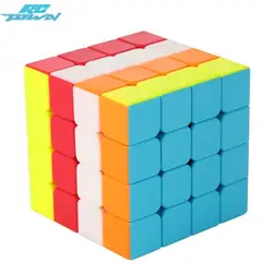 RCtown мозг Teaserless G4 Cubo Magico Cube Четвертого порядка Stickerless Извилистые головоломки конкурс Скорость Cube True Цвет zk35