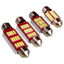 Гирлянда 31 мм 36 мм 39 мм 41 мм светодиодный светильник C5W C10W CANBUS без ошибок 12 SMD 4014 светодиодный внутренний купол карта лампа для чтения белый DC12V