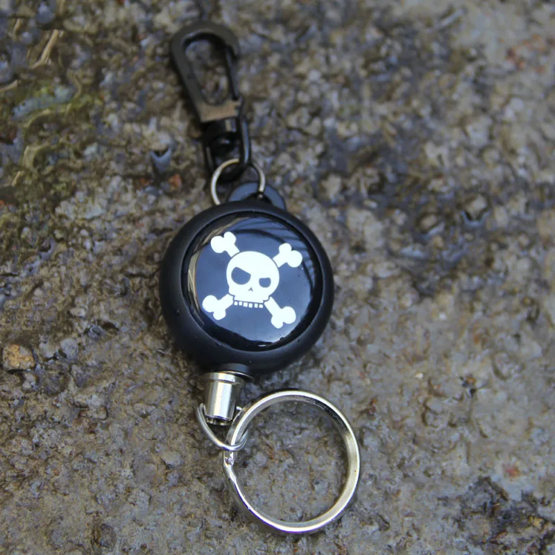 Outdoor Steel Rope Keychain Stalker Soft Shell Tactical Retractable