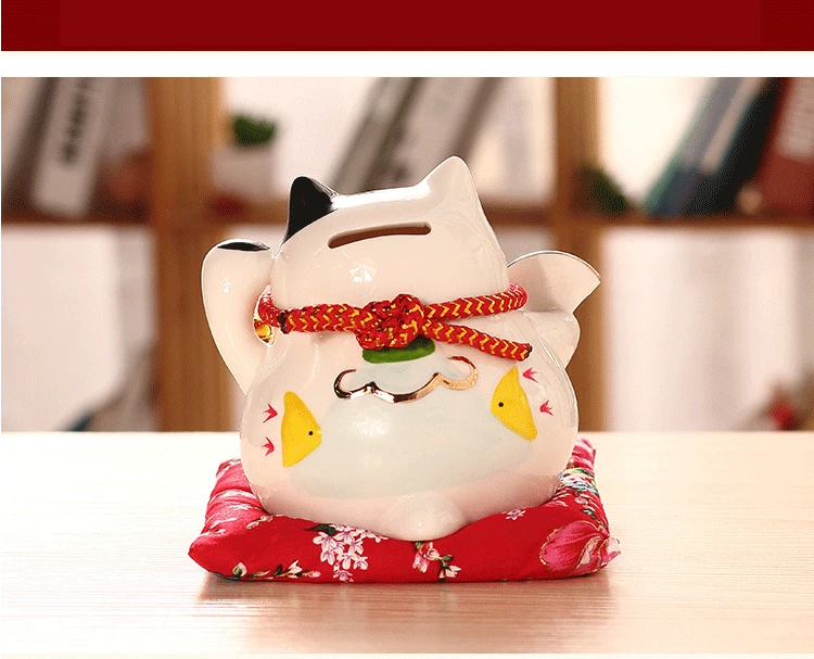 negócio fortuna gato caixa de dinheiro fengshui ofício