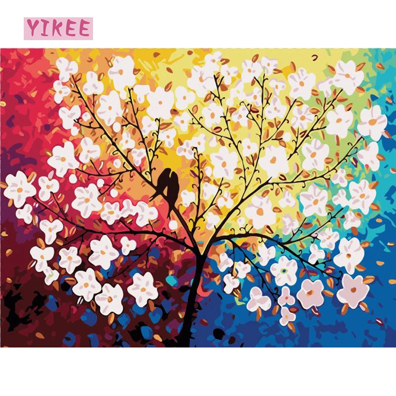 

painting by numbers diy,Apricot flower,painting by numbers for home decoration