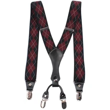 120 см модные подтяжки больших размеров для взрослых мужчин 3,5 ширина 4 зажима регулируемые эластичные y-образные подтяжки для мужских брюк аксессуары для одежды