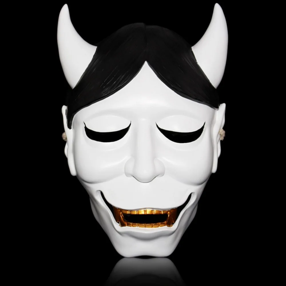 Ужасный демон маски монстры лисы белый призрак Seiko полировка ручной рисунок