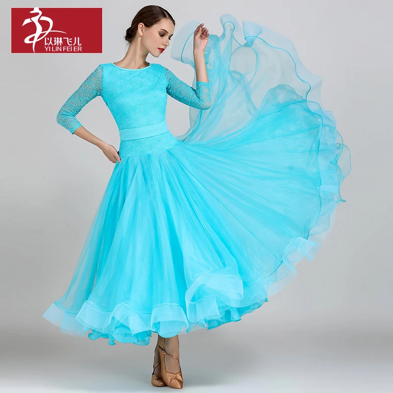 New ballroom dance competition dress dance ballroom waltz dresses standard dress women 1855