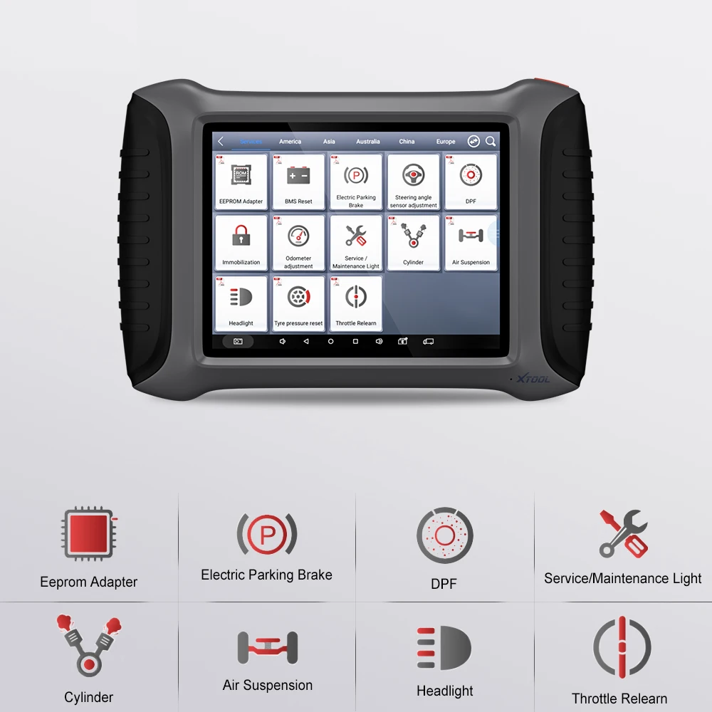 OBD2 XTOOL A80 с Bluetooth/WiFi Full Системы автомобиля OBDII Инструменты для ремонта автомобилей программирования транспортного средства/Настройка счетчика пробега