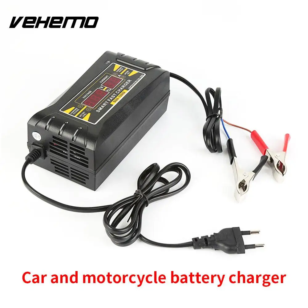 Vehemo Chargers Automobile Intelligent Battery Automatic Battery Charger Car Accessories Car Battery Charger Fashion Smart
