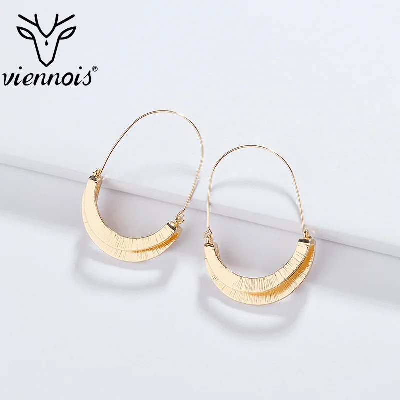 Viennois серьги, сплав, два слоя, простые Висячие серьги для женщин, вечерние, модные,, ювелирное изделие