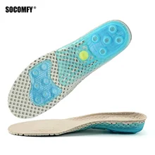 

SOCOMFY Total Support Sports Insoles For Shoes Super Shock-Absorbant Spring Shoe Pad Foot Pain Relieve Insoles For Men and Women