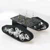 Motor codificador de velocidad para coche, plataforma de Metal, chasis de acero inoxidable, 9V, con oruga para Arduino Raspberry Pi DIY ► Foto 2/6