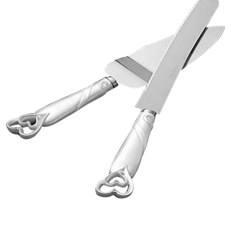 

2pcs/set Stainless Steel Wedding Cake Shovel Spatula Birthday Cake Knife Long Handle Party Decoration Bread Scraper Xmas Gift