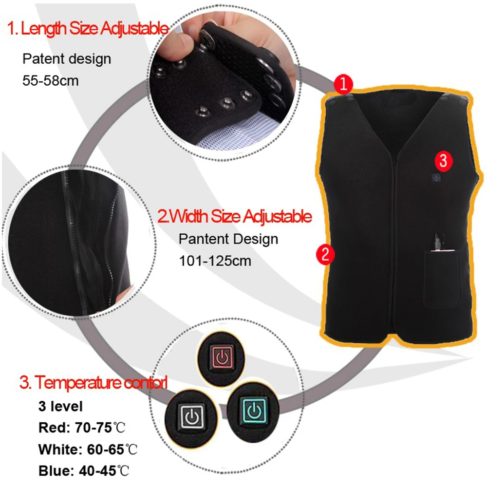 Men Electric Heating Vest-5