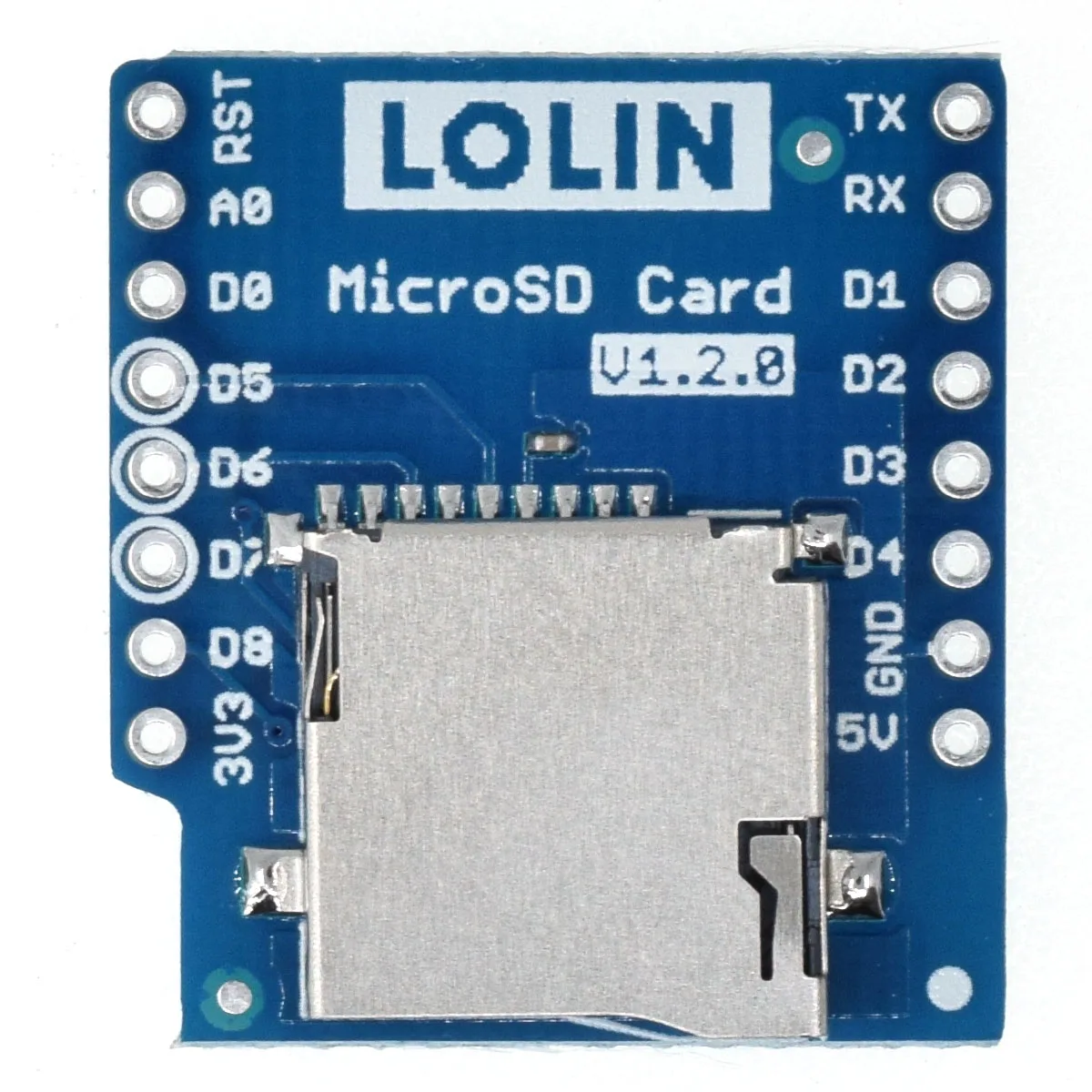 

Micro SD Shield V1.2.0 for LOLIN (WEMOS) D1 mini TF