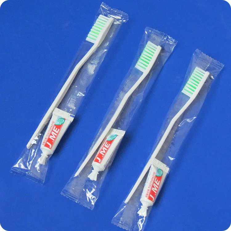 Hotel Disposable toothbrush and 3g toothpaste,disposable Tooth set for