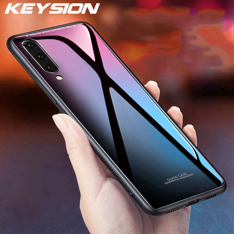 Чехол KEYSION для Samsung Galaxy A50 роскошный мягкий силиконовый чехол из закаленного