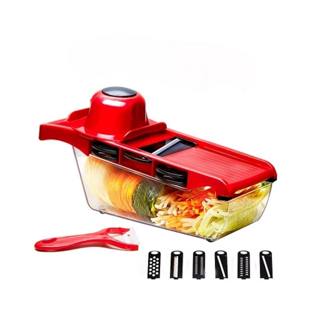 Creative Mandoline Slicer Vegetable Cutter with Stainless Steel Blade Manual Potato Peeler Carrot ChGrater Dicer Kitchen Tool (7)