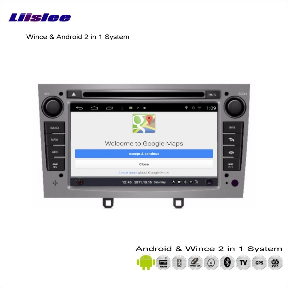 Cheap Liislee Car Android Multimedia For Peugeot 308 / RCZ 2008~2013 Radio DVD Player GPS Nav Map Navigation Audio Video Stereo System 3