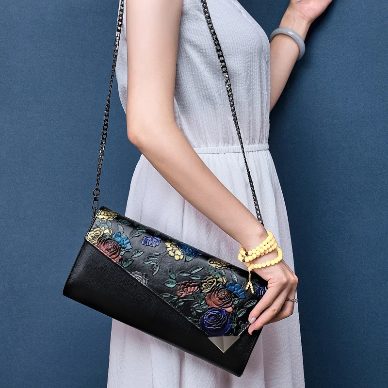 

BAQI Brand Handbags Women Shoulder Bag Genuine Leather Cowhide Lady Evening Bag Women Crossbody Messenger Bag Girls 2019 Fashion