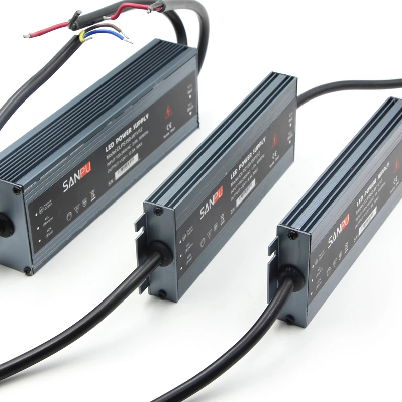 Waterproof LED Strip Power Supply Ultra thin LED Driver AC 110V 220V to 12V 60W 100W 150W 200W