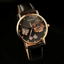 YAZOLE Papillon Dames Montre-Bracelet Femmes 2017 Marque De Luxe Célèbre Quartz Montre Horloge Femme Montre Femme Filles Relogio Feminino