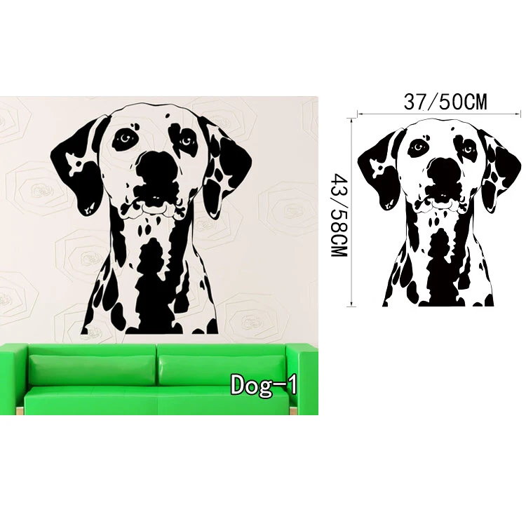 Боксер наклейка собаки на стену винил милый стикер собаки обои дети Наклейка на стену Бытовая декоративная стена художественный Декор - Цвет: Dog1