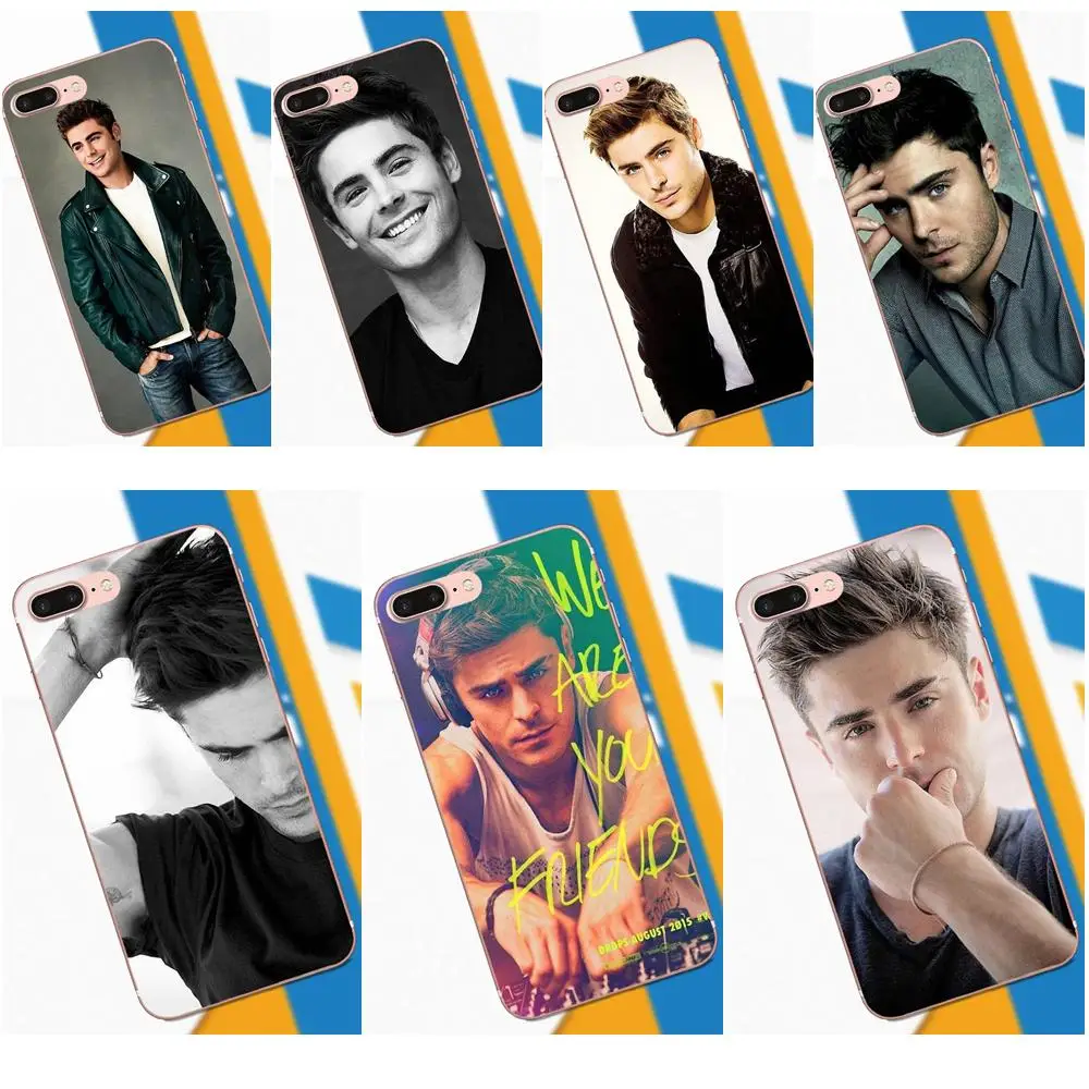 

Soft Protector Cases For Apple iPhone 4 4S 5 5C 5S SE 6 6S 7 8 Plus X XS Max XR Famous Star Pop Actor Zac Efron