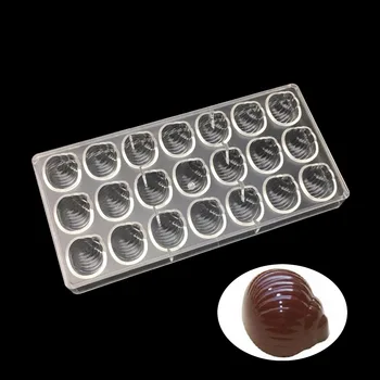 

21 Cups river snail Shaped Clear Polycarbonate Chocolate mold, baking&pastry tools Confectionery jelly ice pastry mould