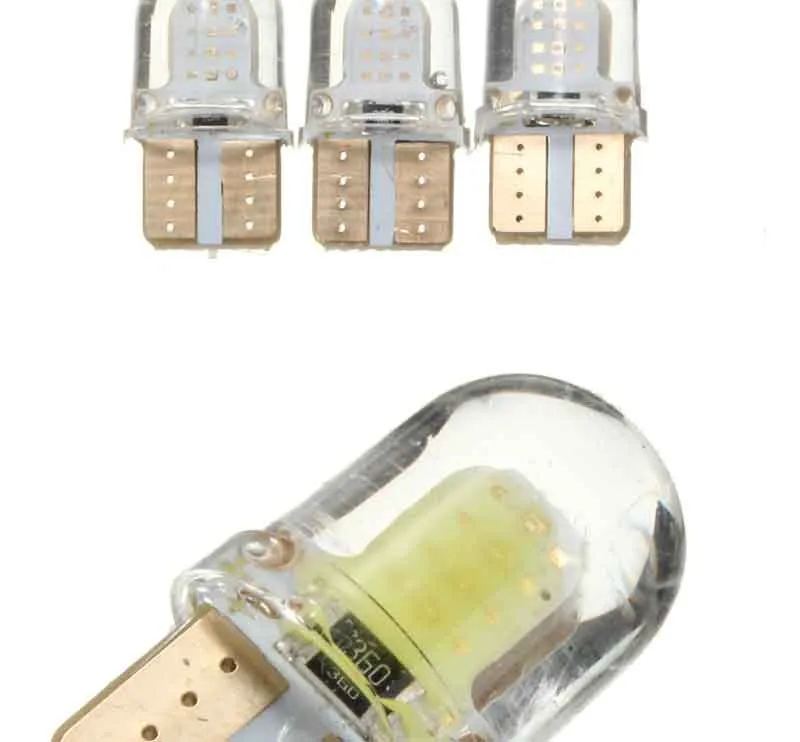 2 шт T 10 194 168 W5W COB 8 SMD 1 Вт 80 люмен кремнезема супер яркий светодиодный светильник с поворотом на сторону лампы 12 В постоянного тока