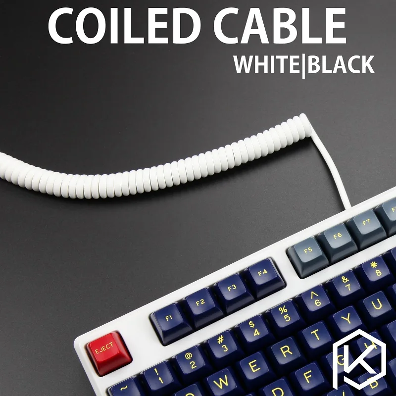coiled Cable wire Mechanical Keyboard GH60 USB cable mini USB port for