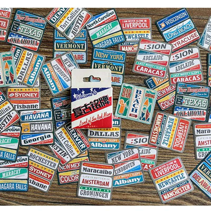 

Mo.Card USA Mark mini paper diary sticker Scrapbooking Decoration label 1 lot = 1 pack = 45 pcs