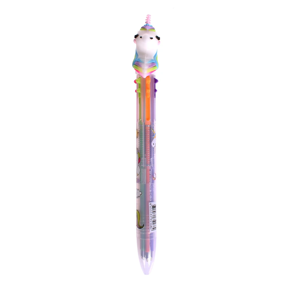 1 шт. единорог мультфильм 6 цветов массивная Шариковая ручка для школы офиса поставка подарок канцелярские принадлежности Papelaria Escolar