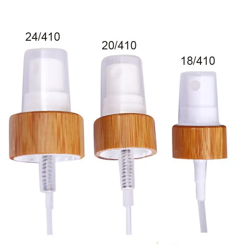 

free shipping 24/410 20/410 18/410 bamboo pump head (Spray / Lotion)