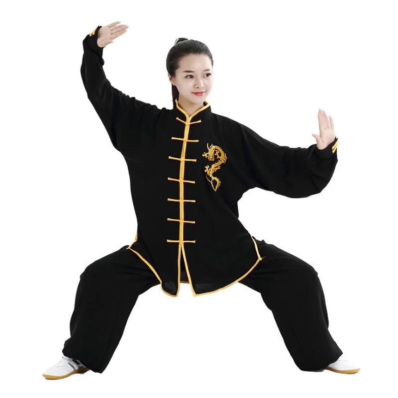 Günstig Kampfkunst Einheitliche Kung Fu Anzüge Langarm Tai Chi Kleidung Chinesischen Traditionellen Folk Taiji Outdoor Wanderschuhe Morgen Sprots