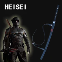 Cosplay Storm Shadow Ninja Sword Snake Eyes Black Western Movie Katana Real Steel Weapon