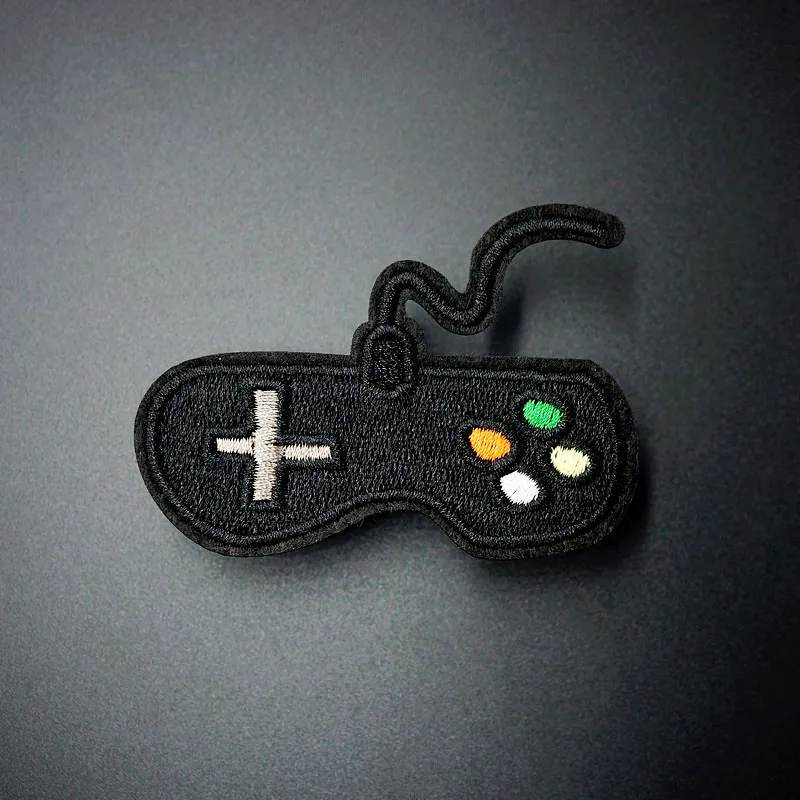 

Game Handle Size:5x7.2cm DIY Cloth Badges Mend Decorate Iron On Patch Clothes Apparel Sewing Decoration Applique Sew On Patches